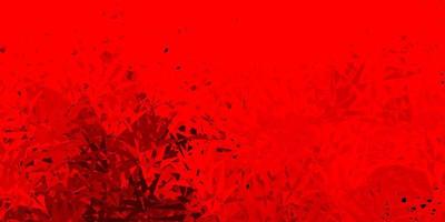 Dark red, yellow vector texture with random triangles.