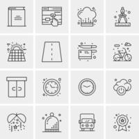 16 Universal Business Icons Vector Creative Icon Illustration to use in web and Mobile Related project