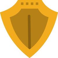 Shield Protection Locked Protect  Flat Color Icon Vector icon banner Template