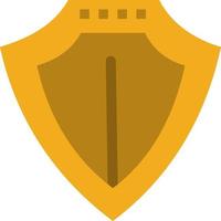 Shield Protection Locked Protect  Flat Color Icon Vector icon banner Template