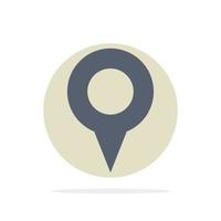 Geo location Location Map Pin Abstract Circle Background Flat color Icon vector