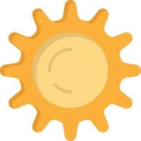 Sun Day Light  Flat Color Icon Vector icon banner Template