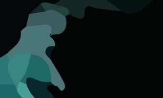 Aesthetic green abstract background with copy space area. Suitable for poster and banner vector