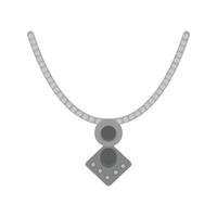 Locket Flat Greyscale Icon vector
