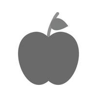 Apples Flat Greyscale Icon vector