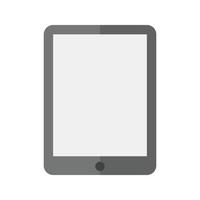 Tablets Flat Greyscale Icon vector