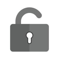 Logout Flat Greyscale Icon vector