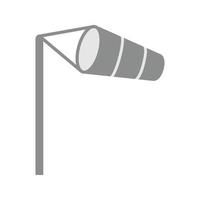 Wind Indicator Flat Greyscale Icon vector