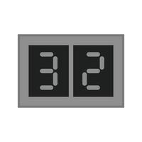 Scoreboard Flat Greyscale Icon vector