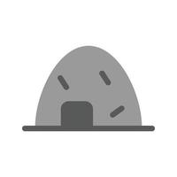 Hay Flat Greyscale Icon vector