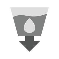 Sanitation Flat Greyscale Icon vector