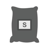 Sugar Flat Greyscale Icon vector