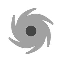 Cyclone Flat Greyscale Icon vector