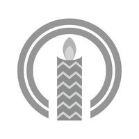 Faith Flat Greyscale Icon vector