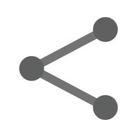 Sharing Flat Greyscale Icon vector