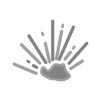 Explosion Flat Greyscale Icon vector