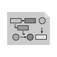 Planning Flat Greyscale Icon vector