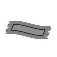 Magic Carpet Flat Greyscale Icon vector