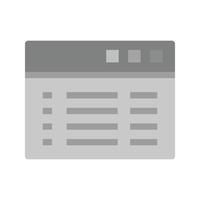 Piece of Code Flat Greyscale Icon vector