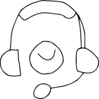 Service support. Iconic Customer Support. Consultation, telephone service. vector