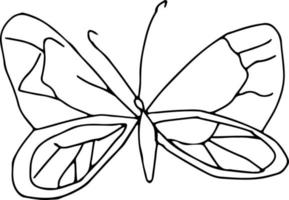 Latest butterfly hand drawn design vector