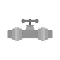 Valve I Flat Greyscale Icon vector