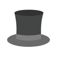 Magician Flat Greyscale Icon vector