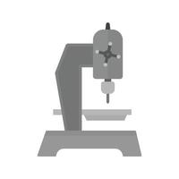 Drilling Machine Flat Greyscale Icon vector