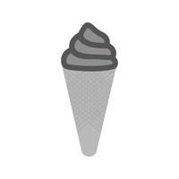 Cone I Flat Greyscale Icon vector