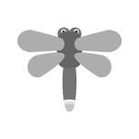 Firefly Flat Greyscale Icon vector