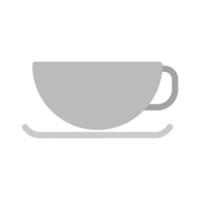 Coffee cup Flat Greyscale Icon vector