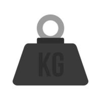 Weight Flat Greyscale Icon vector