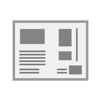 Tutorials Flat Greyscale Icon vector