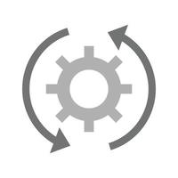 Development Flat Greyscale Icon vector