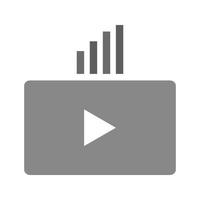 Video Marketing Flat Greyscale Icon vector