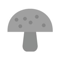 Mushroom Flat Greyscale Icon vector