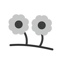 Spring Flat Greyscale Icon vector
