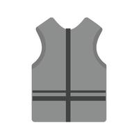 Summer Vest Flat Greyscale Icon vector