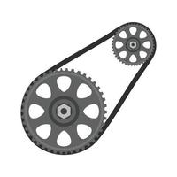 Flywheel Flat Greyscale Icon vector