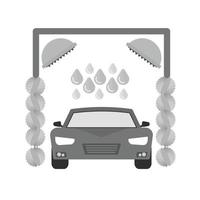 Service Station Flat Greyscale Icon vector