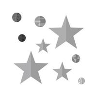 Stars II Flat Greyscale Icon vector