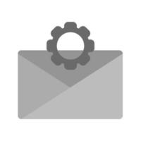 Message Settings Flat Greyscale Icon vector