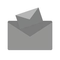 Messages Flat Greyscale Icon vector