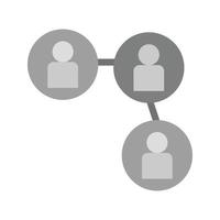 Link Flat Greyscale Icon vector