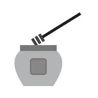 Applicator Flat Greyscale Icon vector