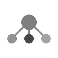 Nodes Flat Greyscale Icon vector