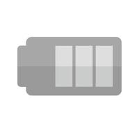 Battery Flat Greyscale Icon vector