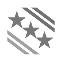 Stars Flat Greyscale Icon vector