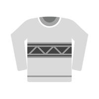 Sweater Flat Greyscale Icon vector