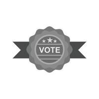 Candidate Banner Flat Greyscale Icon vector